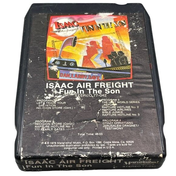 8 - Track Stereo Tape Cartridge Isaac Air Freight Fun In The Son Christian READ - Picture 1 of 4